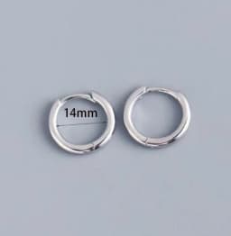 2PCS Tiny Stainless Steel Huggie Small Hoop Earrings For Women Round Circle Punk Unisex Rock Earring Cartilage Piercing Jewelry