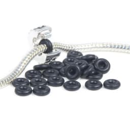 250pcs/lot Multicolor Select Rubber Safety Stopper Silicone Beads Fit European Original Fine Charm Bracelets & Necklaces