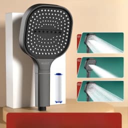 Xiaomi 13cm Large Panel Shower Head Adjustable 3 Modes High Pressure Massage Shower Head Filter Element Bathroom Accessories New