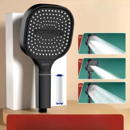 Xiaomi 13cm Large Panel Shower Head Adjustable 3 Modes High Pressure Massage Shower Head Filter Element Bathroom Accessories New