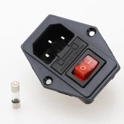 1set 10A 250V Inlet Module Plug Rocker Switch Male Power Socket 3 Pin IEC320 C14 switch + Fuse New