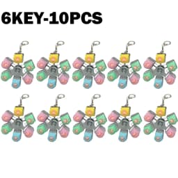 Cute Cat Paw Keycap Keychain Mechanical Keyboard Fidget Spinner Stress Relief Toy Portable Keyring for Office Desk Anxiety Gift