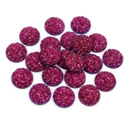 Fashion 40pcs 8mm 10mm 12mm Mix Colors Druzy Natural Stone Convex Flat back Resin Cabochons Jewelry Accessories Supplies