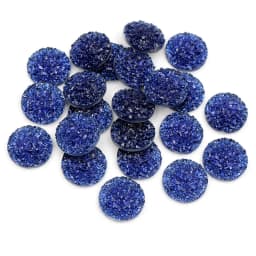 Fashion 40pcs 8mm 10mm 12mm Mix Colors Druzy Natural Stone Convex Flat back Resin Cabochons Jewelry Accessories Supplies