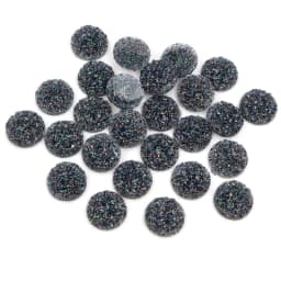Fashion 40pcs 8mm 10mm 12mm Mix Colors Druzy Natural Stone Convex Flat back Resin Cabochons Jewelry Accessories Supplies