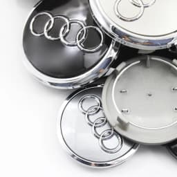 4pcs For Audi Q3 Q4 Q5 Q7 S3 S4 S5 S6 S7 TT A1 A2 A3 A4 A5 A6 A7 Q2 60mm 61mm 68mm 69mm Car Wheel Center Cap Hub Covers Badge