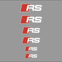 6PCS Car Brake Caliper Sticker Heat Resistant Decal For Quattro For Audi Sline RS A3 A4 B8 8P 8V B6 A5 A6 C7 Q5 B9 B7 C6 A1 Q7 Q