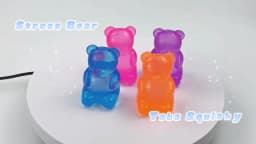 Cute Bear Nee Maltose Squeeze Toy Dough Colorful Sensory Toy Creative New Item Desk Decoration Stress Relief Doll