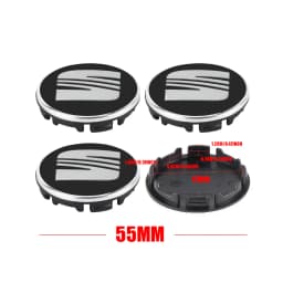 4Pcs 55/63MM Wheel Center Hub Caps Rims Cover Badge Car Accessories For Seat Cupra Ateca Ibiza 6f Leon Mk2 FR E-Racer Formentor