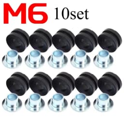 M6/M10 Motorcycle Rubber Grommet Kit Fairing Bolt Cushion Washer Steel Bushing Spacer for Honda Suzuki ATV Motorbike Accessories