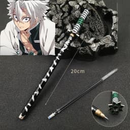 New 17 Styles Japan Anime Demon Slayer Model Gel Pen 0.5mm Black Refill Cosplay Prop Kid Student Gift Slayer Sword