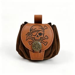 Medieval Viking Money Pouch Bag Cosplay Hangable Belt Waist Bag Unisex Leather Drawstring Bag Coin Purse Party Accessories Prop