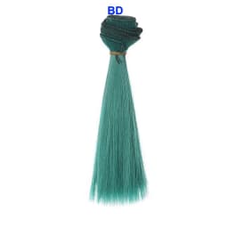 1pcs Wig Refires Bjd Hair 15cm*100CM Black Gold Brown Green Pink Color Straight Wig Hair for 1/3 1/4 BJD Diy
