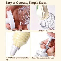 Delicate Cake Decorating Icing Piping Cream Syringe Tips 8 Nozzles Set Tool for Kitchen Baking Use