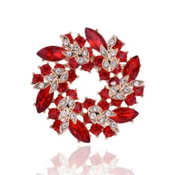 High-end exquisite leaf ring rhinestone brooch corsage collar pin pin jewelry clothing accessories