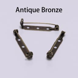 20-50pcs 20 25 32 38mm Brooch Clip Base Pin Blank Safe Lock Brooch Pin Base Badge Holder For DIY Jewelry Making Finding Supplies