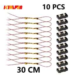 10PCS 0.8mm Pin RGB LED For LEGO Building Blocks USB Lamp DIY Street Light City Electric Decorate 1X1 Brick Compatible All Brand