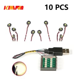 10PCS 0.8mm Pin RGB LED For LEGO Building Blocks USB Lamp DIY Street Light City Electric Decorate 1X1 Brick Compatible All Brand