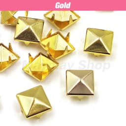 100Pcs 6-12mm Metal Rivets Square Spike Studs Pyramid Rivets For Leathercraft/Clothes/Shoes/Bags/Belt Punk DIY