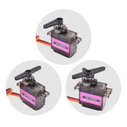 2/4/5/10/20pcs MG90S Micro Servo Motor Metal Gear Analog RC Servomotor 180 360 For Mini Car Airplane Helicopter Arduino Robot