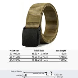 Mens Nylon Webbing Belts Canvas Casual Fabric Tactical Belt High Quality Accessories Jeans Waist Strap HB041
