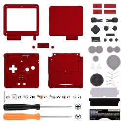 eXtremeRate IPS Ready Upgraded Custom Replacement Housing Shell for Gameboy Advance SP GBA SP for IPS & Standard LCD