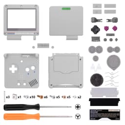 eXtremeRate IPS Ready Upgraded Custom Replacement Housing Shell for Gameboy Advance SP GBA SP for IPS & Standard LCD