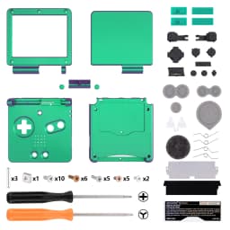 eXtremeRate IPS Ready Upgraded Custom Replacement Housing Shell for Gameboy Advance SP GBA SP for IPS & Standard LCD
