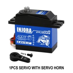 INJORA INJS025 INJS035 Digital Servo 25KG 35KG Large Torque Waterproof Servos for RC Car Crawler SCX10 Truck Robot Upgrade Parts