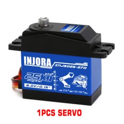 INJORA INJS025 INJS035 Digital Servo 25KG 35KG Large Torque Waterproof Servos for RC Car Crawler SCX10 Truck Robot Upgrade Parts