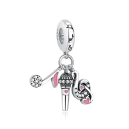 925 Sterling Silver Charms Beads Original Love Music Notes Piano Headphone Charm Fit Brand Bracelets Necklaces Jewelry For Women