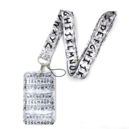 Letters Anime Lanyard Badge Holder ID Card Lanyards Mobile Phone Rope Key Lanyard Neck Straps Keychain Key Ring