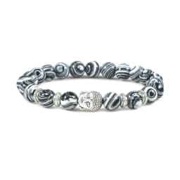 Reiki Tiger Eyes Beaded Buddha Bracelet Natural Stone Bracelet Elastic Rosary Men Women Prayer Charm Yoga Jewelry Gift Pulseras