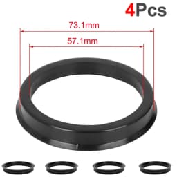 4Pcs/Set Automotive Car Plastic Wheel Hub Centric Rings Center Hubrings Bore 73.1-57.1 66.6-57.1