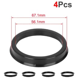 4Pcs/Set Automotive Car Plastic Wheel Hub Centric Rings Center Hubrings Bore 73.1-57.1 66.6-57.1