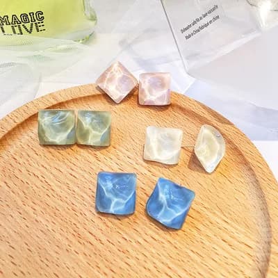 New fashion Retro round triangle square earrings For Women girl Accessories jewelry