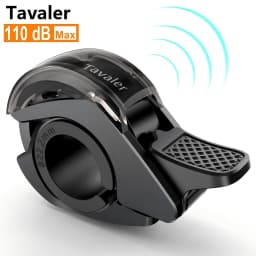 Tavaler New Upgrade Bicycle Bell 110dB Max Crisp PC Waterproof Anti-Slip Textured Safety Road Scooter MTB Outdoor Bike Accessory