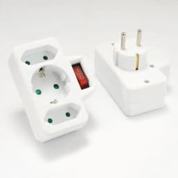 EU Extension Socket ON/OFF Switch 16A 250V Standard Plug Adapter Conversion Sockets Germany Plug 1 to 2 or 1 to 3 Way AC Outlets