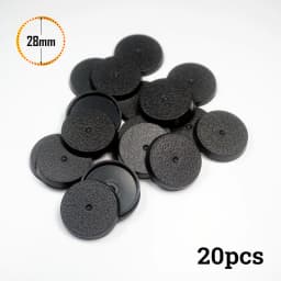 28mm Round Bases for Gaming Miniatures and Table Games 28.5mm