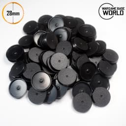 28mm Round Bases for Gaming Miniatures and Table Games 28.5mm