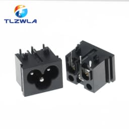 1PCS Pure Copper AC Power Socket Weldable Socket With Switch 2-Hole 3-Core AC Power Charging Port DB ower Socket