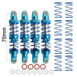 Metal 70mm 80mm 90mm 100mm 110mm 120mm Shock Absorber Oil Damper for 1/10 RC Crawler Car Axial SCX10 AXI03007 RBX10 D90 TRX4