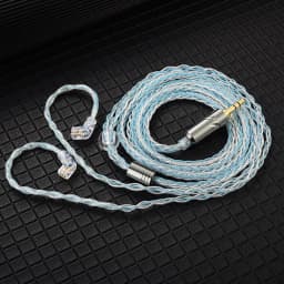 QKZ T1 200 Core 8 Strand OFC Copper Silver Plated Earphone Upgrade Cable KZ C Pin QDC Pin for EDX PRO ZSN PRO Castor TRN MT1 CCA