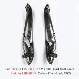 RHD LHD Carbon Fiber Car Inner Door Pull Handle Trim Cover for BMW 3 4 Series F30 F31 F32 F33 F34 F35 F36 F80 F82 F83 2013-2018