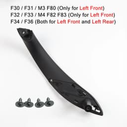RHD LHD Carbon Fiber Car Inner Door Pull Handle Trim Cover for BMW 3 4 Series F30 F31 F32 F33 F34 F35 F36 F80 F82 F83 2013-2018