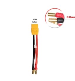 Lipo Lithium Battery Charging Wire 2S 4MM/5MM 7.4v 7.6v Balance Head T/ XT60/EC5/XT90/TRX For Cars DIY Model Toys Silicone Cable