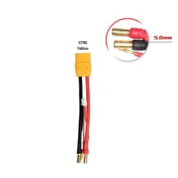 Lipo Lithium Battery Charging Wire 2S 4MM/5MM 7.4v 7.6v Balance Head T/ XT60/EC5/XT90/TRX For Cars DIY Model Toys Silicone Cable