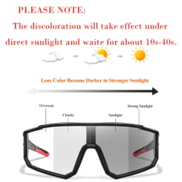 New Style Brand Photochromic Eyewear Men Women Bicycle MTB Bike Running Fishing Cycling Glasses Comfortable Windproof Goggles
