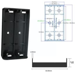 1/2/3/4 Battery Cases DIY Power Source Socket 21700 Box Battery Plug-in Lithium Holder PCB U4W1