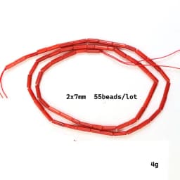 Natural Stone Red Coral Beads Irregularity Geometry Round Square Shape Spacer Beads For Jewelry Making DIY Bracelet Necklace